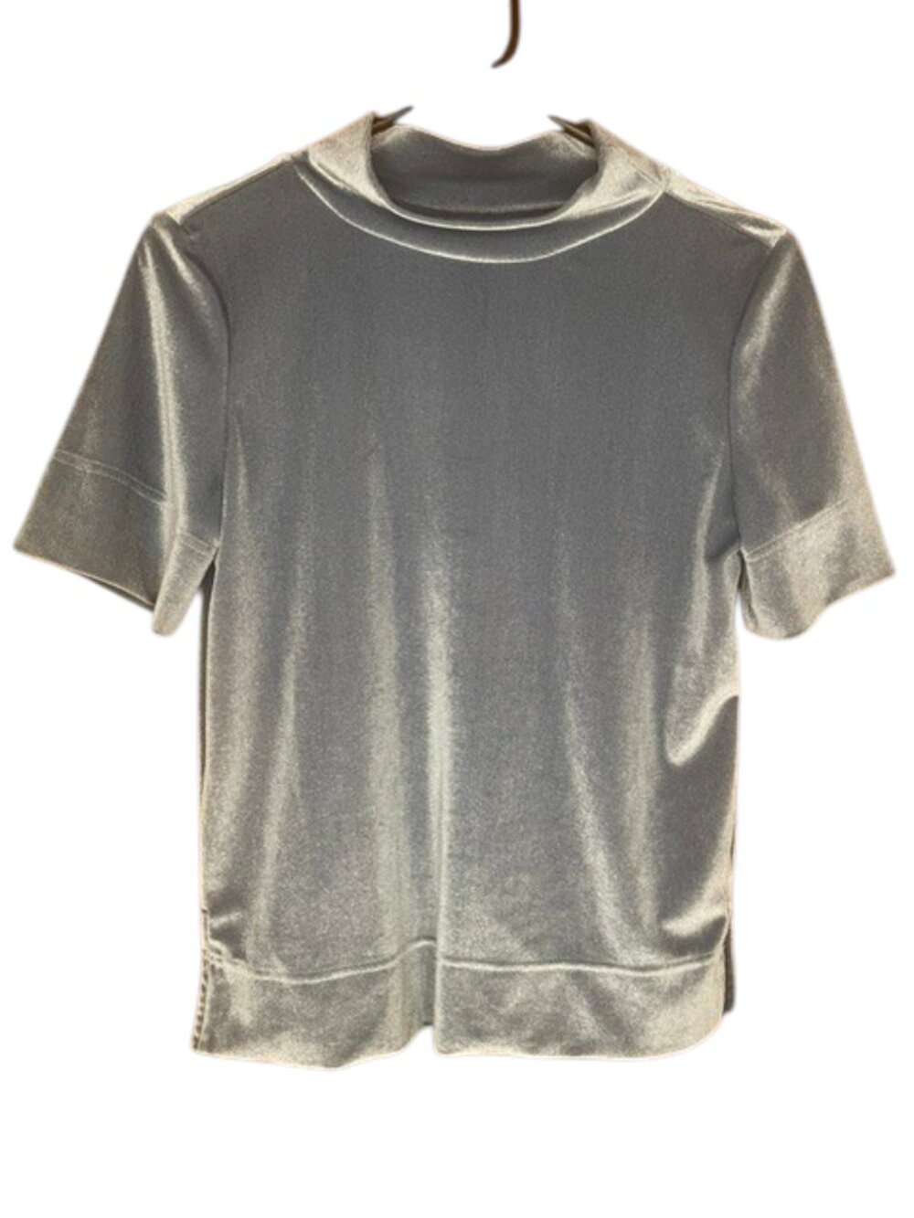 ANTHROPOLOGIE Krisha Velvet Mock Net Top - Size XS